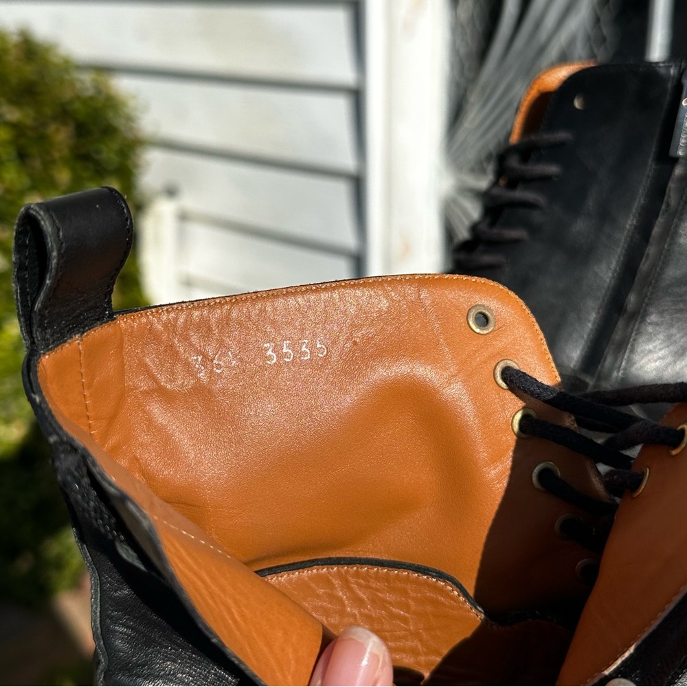 Vintage Cleregie Paris black lace up riding boots size EU 36.5 // US 6-6.5 - Picture 7 of 7